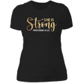 She is strong Ladies' Boyfriend T-Shirt