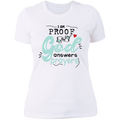 I proof that's God's answers prayers Ladies' Boyfriend T-Shirt