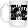 I AM FEARFULLY AND WONDERFULLY MADE 15 oz. White Mug