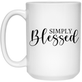 Simply blessed 15 oz. White Mug