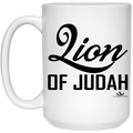 Lion OF JUDAH 15 oz. White Mug