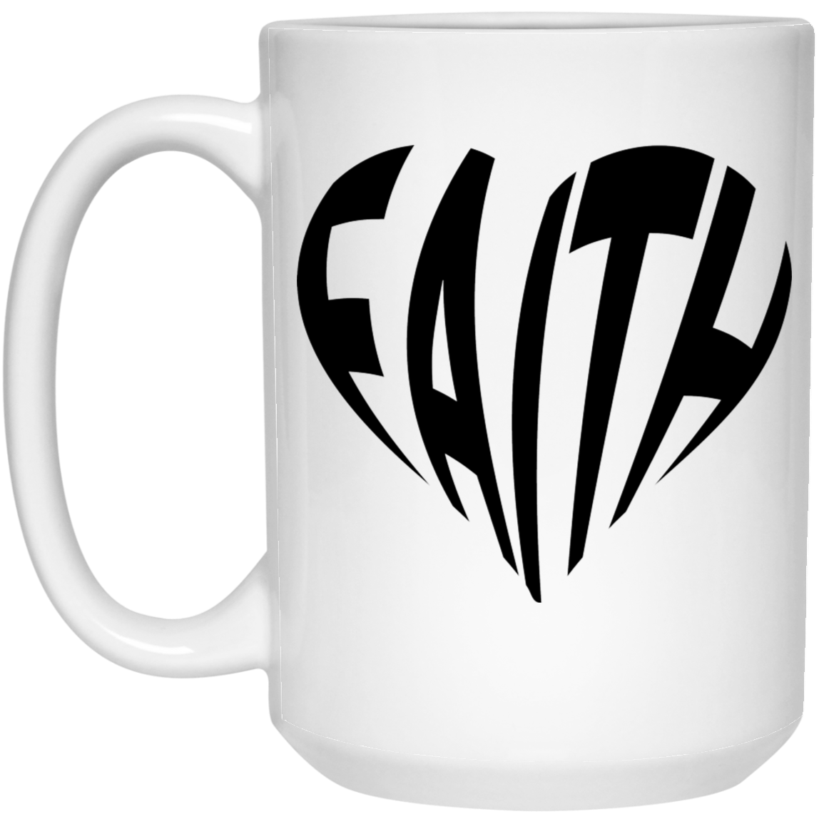 Faith 15 oz. White Mug