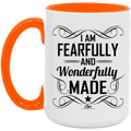 I AM FEARFULLY AND WONDERFULLY MADE 15oz. Accent Mug