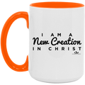 I AM A NEW CREATION IN CHRIST 15oz. Accent Mug