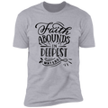 FAITH ABOUNDS IN DEEPEST WATERS Premium Short Sleeve T-Shirt