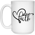Faith 15 oz. White Mug