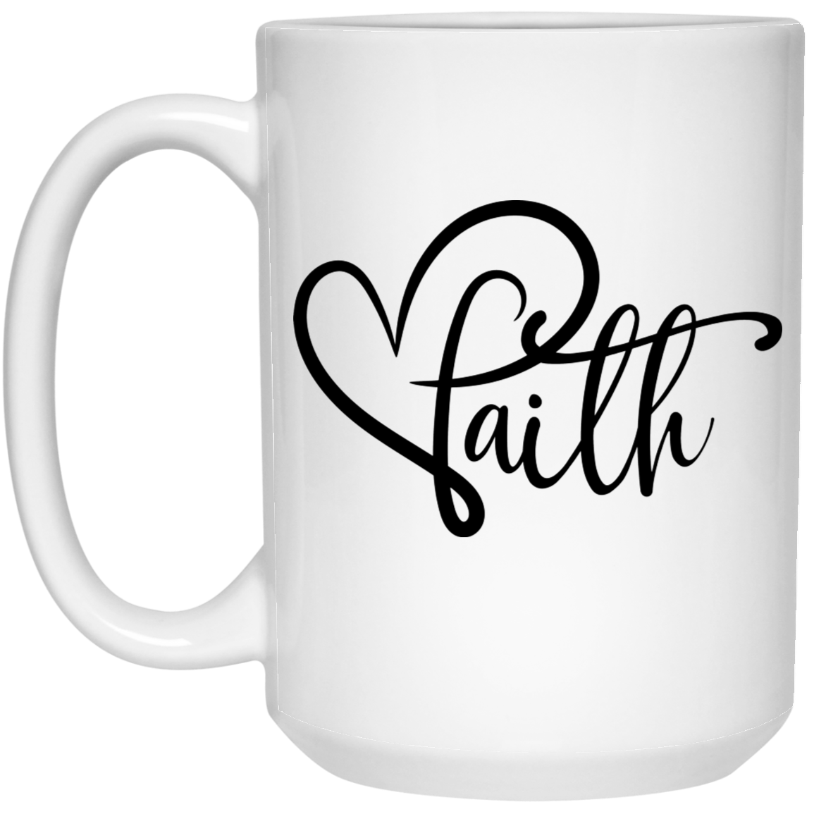 Faith 15 oz. White Mug