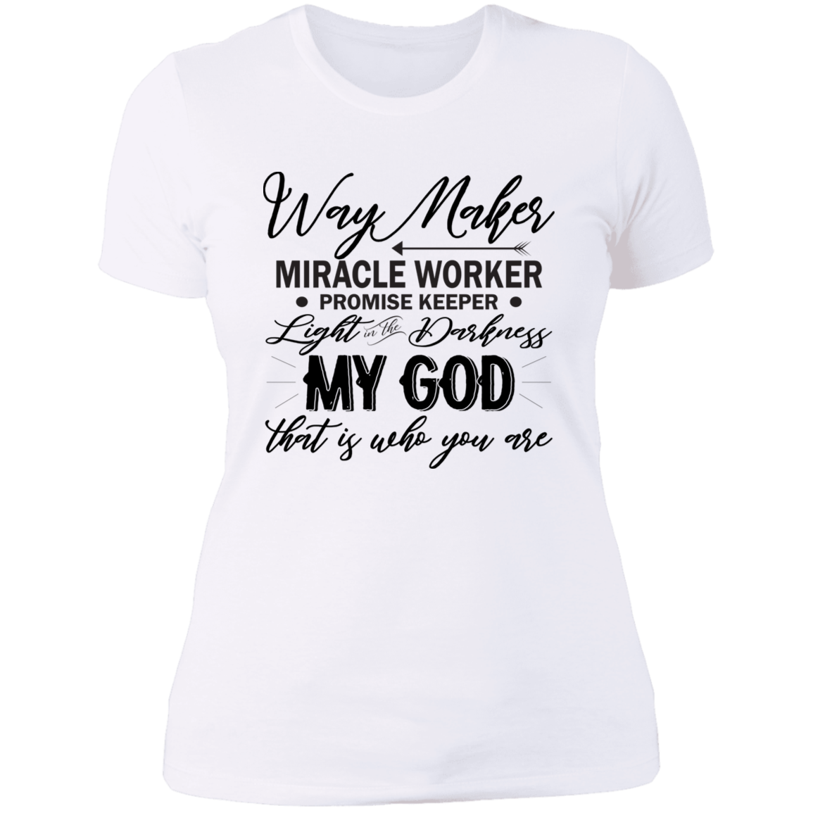 Way maker Ladies' Boyfriend T-Shirt