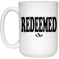 REDEEMED 15 oz. White Mug