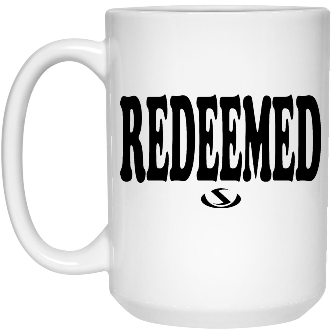 REDEEMED 15 oz. White Mug