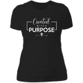 Created with a purpose Ladies' Boyfriend T-Shirt