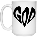 GOD 15 oz. White Mug