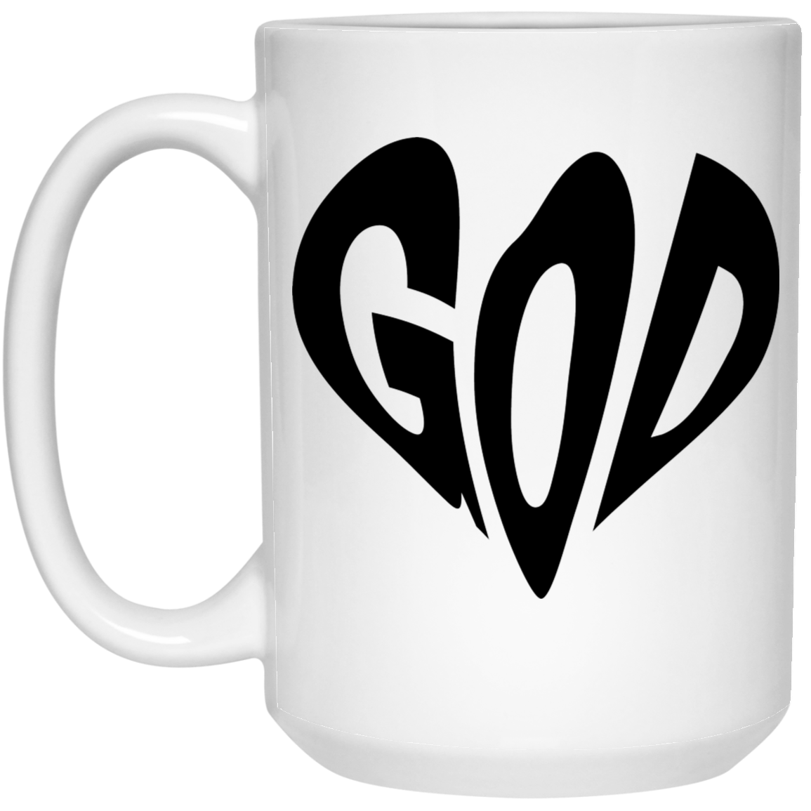 GOD 15 oz. White Mug