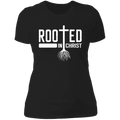 Rooted in Christ Ladies' Boyfriend T-Shirt