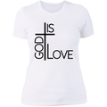 God is love Ladies' Boyfriend T-Shirt